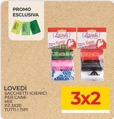 Offerta per Lovedi - Sacchetti Igienici Cane Pz.3x20 Linea Mix in Arcaplanet
