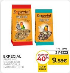Offerta per Expecial - Fruit Mix Gr.800-1000 Pappagalli-Parrocchetti a 9,58€ in Arcaplanet