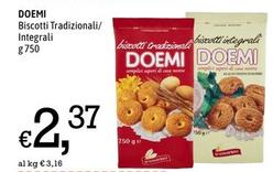 Offerta per Doemi - Biscotti Tradizionali / Integrali a 2,37€ in Famila