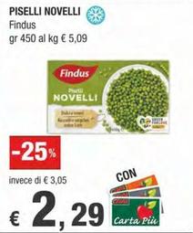 Offerta per Findus - Piselli Novelli a 2,29€ in Crai