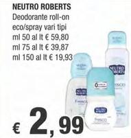 Offerta per Neutro Roberts - Deodorante Roll On Eco a 2,99€ in Crai
