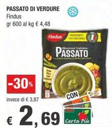 Offerta per Findus - Passato Di Verdure a 2,69€ in Crai