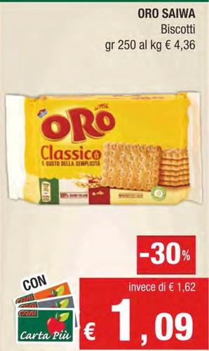 Offerta per Oro Saiwa - Biscotti a 1,09€ in Crai