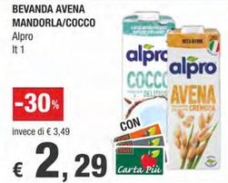 Offerta per Alpro - Bevanda Avena Mandorla/Cocco a 2,29€ in Crai