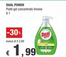 Offerta per Dual Power - Piatti Gel Concentrato Limone a 1,99€ in Crai