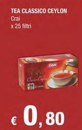 Offerta per Crai - Tea Classico Ceylon a 0,8€ in Crai