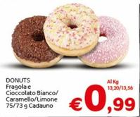 Offerta per Donuts Fragola E Cioccolato Bianco/ Caramello/ Limone a 0,99€ in Crai