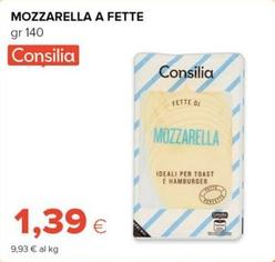 Offerta per Consilia - Mozzarella A Fette a 1,39€ in Oasi