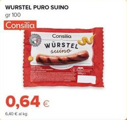 Offerta per Consilia - Wurstel Puro Suino a 0,64€ in Oasi
