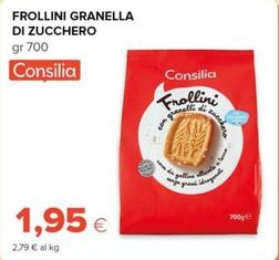 Offerta per Consilia - Frollini Granella Di Zucchero a 1,95€ in Oasi