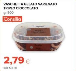 Offerta per Consilia - Vaschetta Gelato Variegato Triplo Cioccolato a 2,79€ in Oasi
