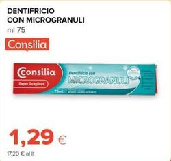 Offerta per Consilia - Dentifricio Con Microgranuli a 1,29€ in Oasi