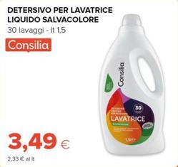 Offerta per Consilia - Detersivo Per Lavatrice Liquido Salvacolore a 3,49€ in Oasi