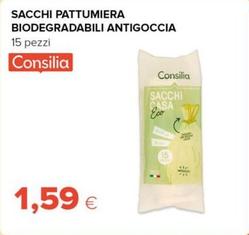Offerta per Consilia - Sacchi Pattumiera Biodegradabili Antigoccia a 1,59€ in Oasi