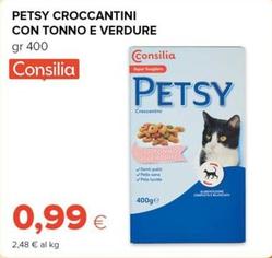 Offerta per Consilia - Petsy Croccantini Con Tonno E Verdure a 0,99€ in Oasi