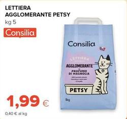 Offerta per Consilia - Lettiera Agglomerante Petsy a 1,99€ in Oasi