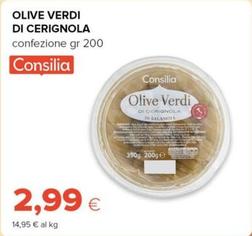 Offerta per Consilia - Olive Verdi Di Cerignola a 2,99€ in Tigre