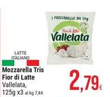 Offerta per Vallelata - Mozzarella Tris Fior Di Latte a 2,79€ in Gulliver