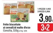 Offerta per Consilia - Fette Biscottate Ai Cereali/Al Malto D'Orzo a 1,95€ in Gulliver