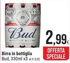 Offerta per Bud - Birra In Bottiglia a 2,99€ in Gulliver