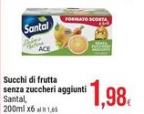 Offerta per Santal - Succhi Di Frutta Senza Zuccheri Aggiunti a 1,98€ in Gulliver