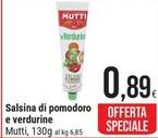 Offerta per Mutti - Salsina Di Pomodoro E Verdurine a 0,89€ in Gulliver