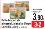 Offerta per Consilia - Fette Biscottate Ai Cereali/Al Malto D'Orzo a 3,9€ in Gulliver