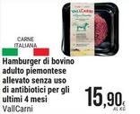 Offerta per Vallcarni - Hamburger Di Bovino Adulto Piemontese Allevato Senza Uso Di Antibiotici Per Gli Ultimi a 15,9€ in Gulliver