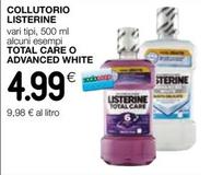 Offerta per Listerine - Collutorio Total Care O Advanced White a 4,99€ in Ipercoop