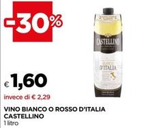 Offerta per Castellino - Vino Bianco O Rosso D'italia a 1,6€ in Coop