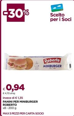 Offerta per Roberto - Panini Per Miniburger a 0,94€ in Coop