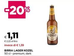 Offerta per Kozel - Birra Lager a 1,11€ in Coop