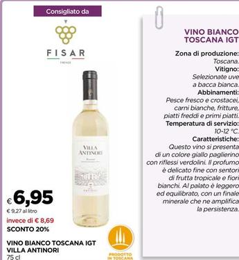 Offerta per Antinori - Vino Bianco Toscana IGT a 6,95€ in Coop