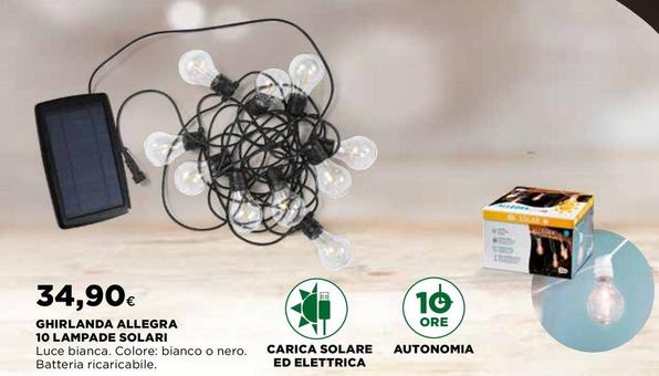 Offerta per Allegra - Ghirlanda 10 Lampade Solari a 34,9€ in Coop