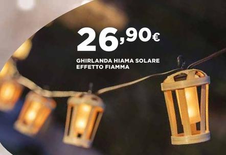 Offerta per Ghirlanda Hiama Solare Effetto Fiamma a 26,9€ in Coop