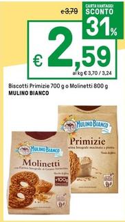 Offerta per Mulino Bianco - Biscotti Primizie O Molinetti a 2,59€ in Iper La grande i