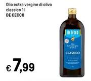 Offerta per De Cecco - Olio Extra Vergine Di Oliva Classico a 7,99€ in Iper La grande i