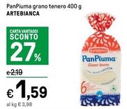 Offerta per Artebianca - Panpiuma Grano Tenero a 1,59€ in Iper La grande i