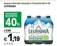 Offerta per Levissima - Acqua Minerale Naturale O Frizzante a 1,19€ in Iper La grande i