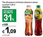 Offerta per Fuzetea - The Alla Pesca O Al Limone Classico O Senza Zuccheri a 1,09€ in Iper La grande i