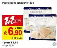 Offerta per Pesce Spada Congelato a 6,9€ in Iper La grande i