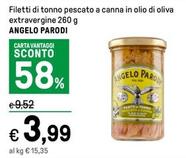 Offerta per Angelo Parodi - Filetti Di Tonno Pescato A Canna In Olio Di Oliva Extravergine a 3,99€ in Iper La grande i