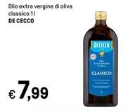 Offerta per De Cecco - Olio Extra Vergine Di Oliva Classico a 7,99€ in Iper La grande i