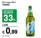 Offerta per Tuborg - Birra Lager a 0,99€ in Iper La grande i