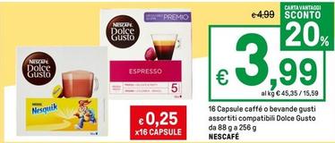 Offerta per Nescafé - Capsule Caffé O Bevande Compatibili Dolce Gusto a 3,99€ in Iper La grande i