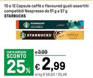 Offerta per Starbucks - Apsule Caffè O Flavoured Compatibili Nespresso a 2,99€ in Iper La grande i