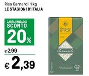 Offerta per Le Stagioni D'italia - Riso Carnaroli a 2,39€ in Iper La grande i