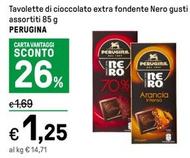 Offerta per Perugina - Tavolette Di Cioccolato Extra Fondente Nero a 1,25€ in Iper La grande i