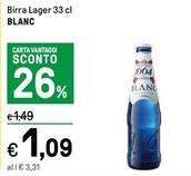 Offerta per Blanc - Birra Lager a 1,09€ in Iper La grande i