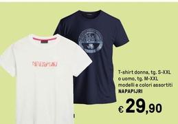 Offerta per Napapijri - T Shirt Donna, Tg. S-xxl O Uomo, Tg. M-xxl a 29,9€ in Iper La grande i
